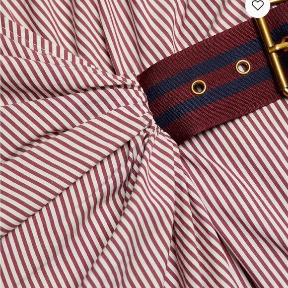 Veronica Beard Jacinda Striped Stretch Cotton Shirtdress size 0 NWT $497 - Picture 7 of 13